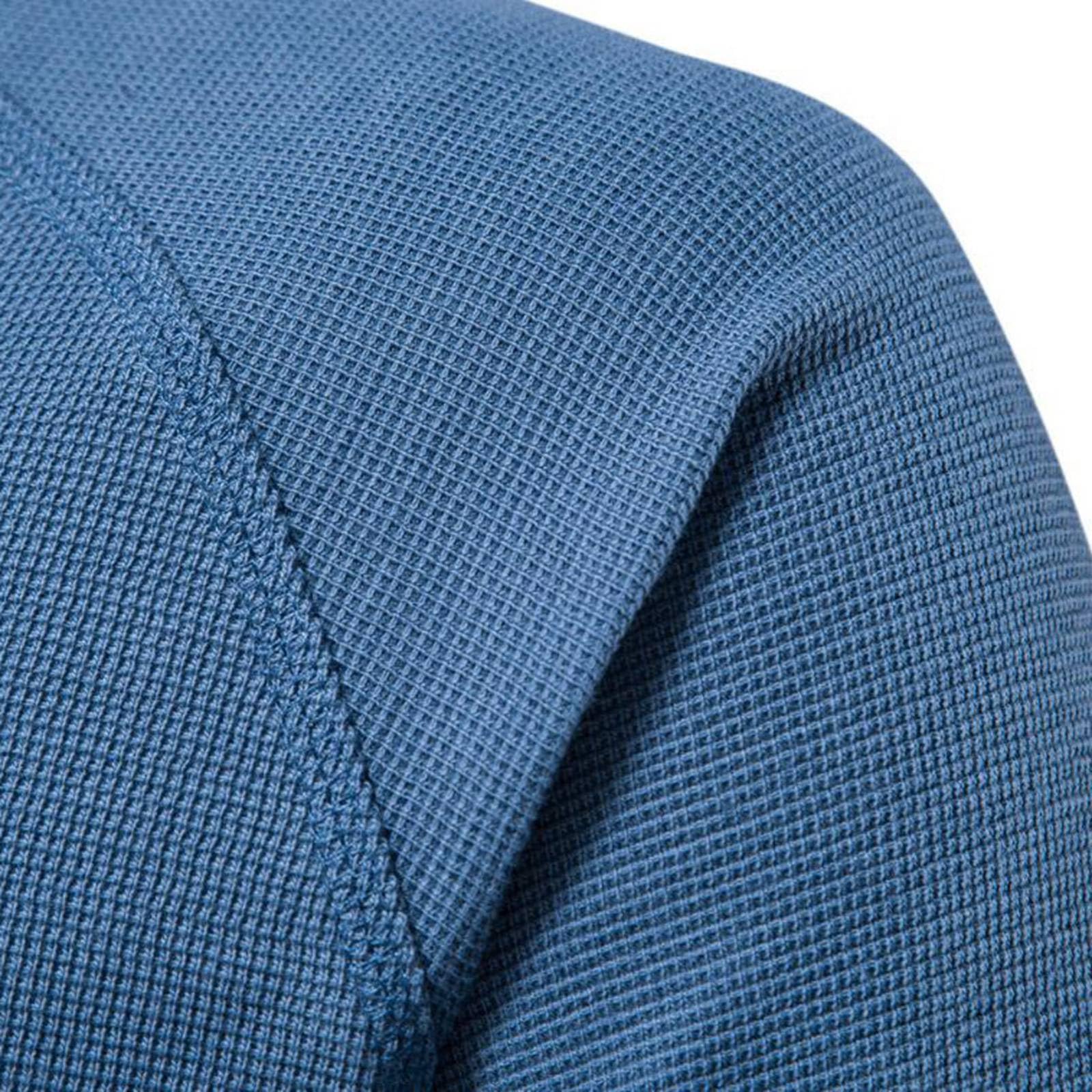 Henley Shirt Herren V Ausschnitt Langarm Tshirts Einfarbig Unterhemd Bequemes Langarmshirt Locker Baumwollshirts Baumwolle Oberteile mit Knopf Leichtes T-Shirts für Party Strand