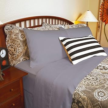 DTY Bedding Premium Silky Soft 100% Tencel Lyocell Derived from Eucalyptus 4-Piece Sheet Set, Oeko-TEX Certified, King - Gray