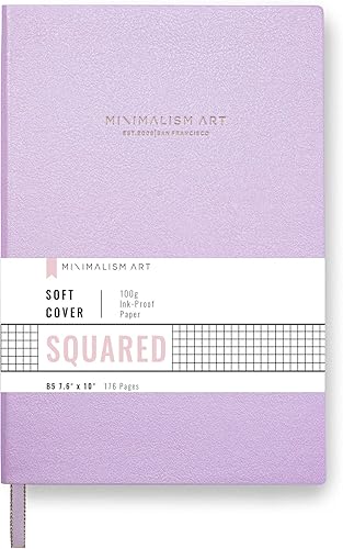 Minimalism Art, Cuaderno clásico de tapa suave, tamaño grande, composición B5 de 7.6 x 10 pulgadas, 176 páginas, papel grueso de alta calidad de
