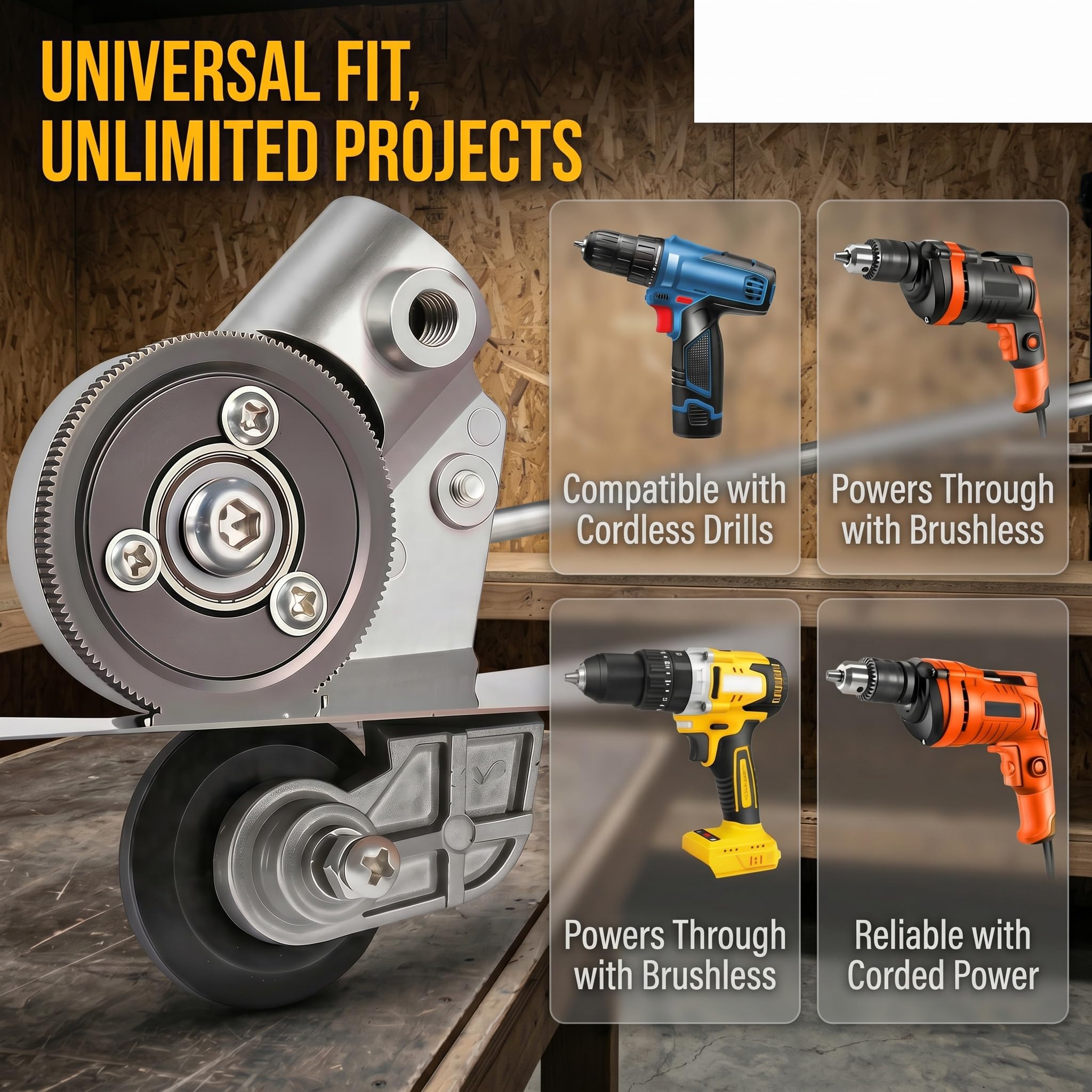 Metal Sheet Cutter for Drill - Electric Nibbler -7