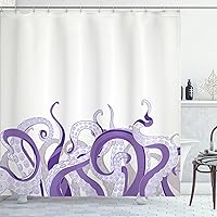 Vista 75 de Ambesonne Cortina de ducha de caballo, potente semental de Appaloosa, elegante estampado equino de campeón de sangre pura real, juego de decoración