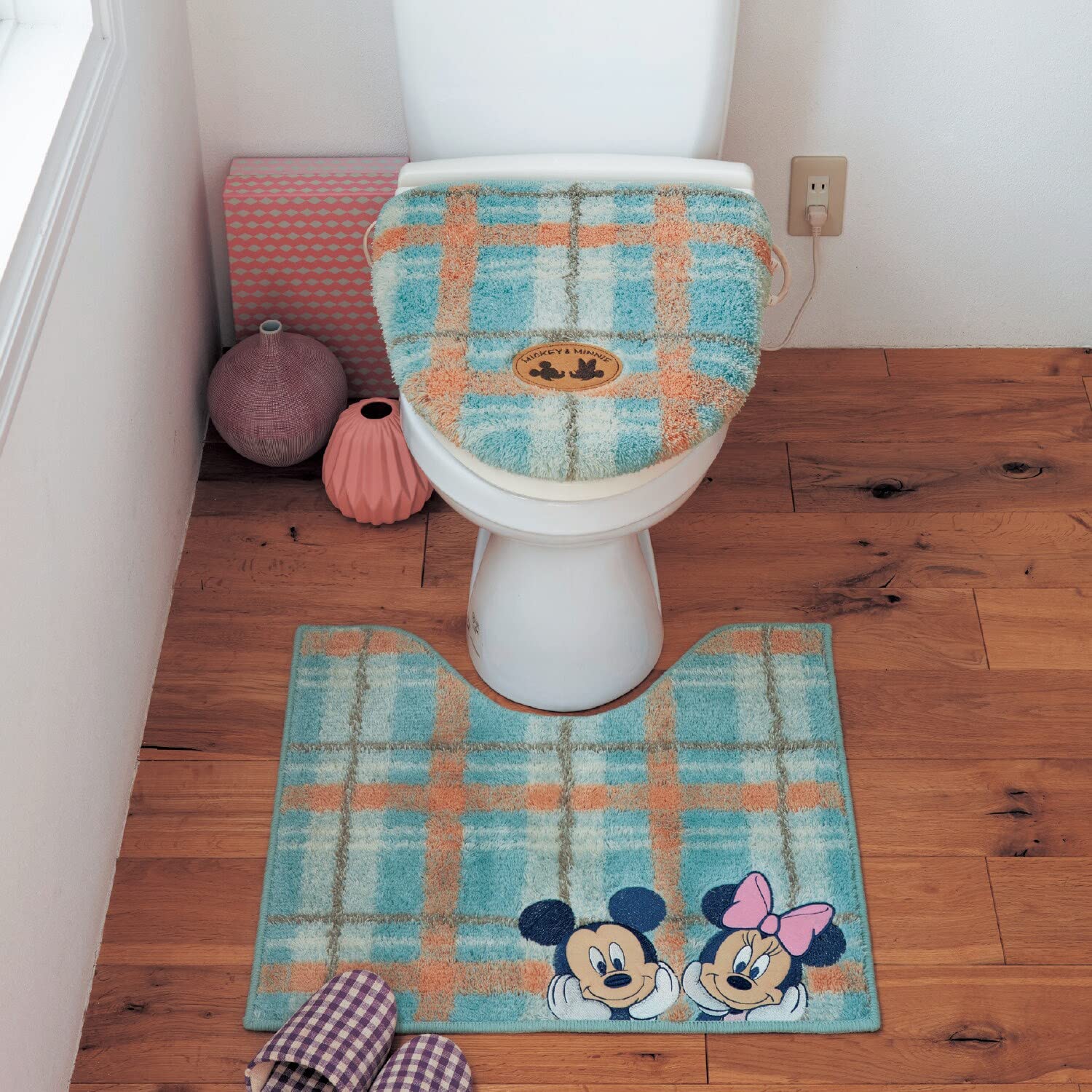 Amazon.co.jp: [ベルメゾン] ディズニー トイレファブリック 2点 
