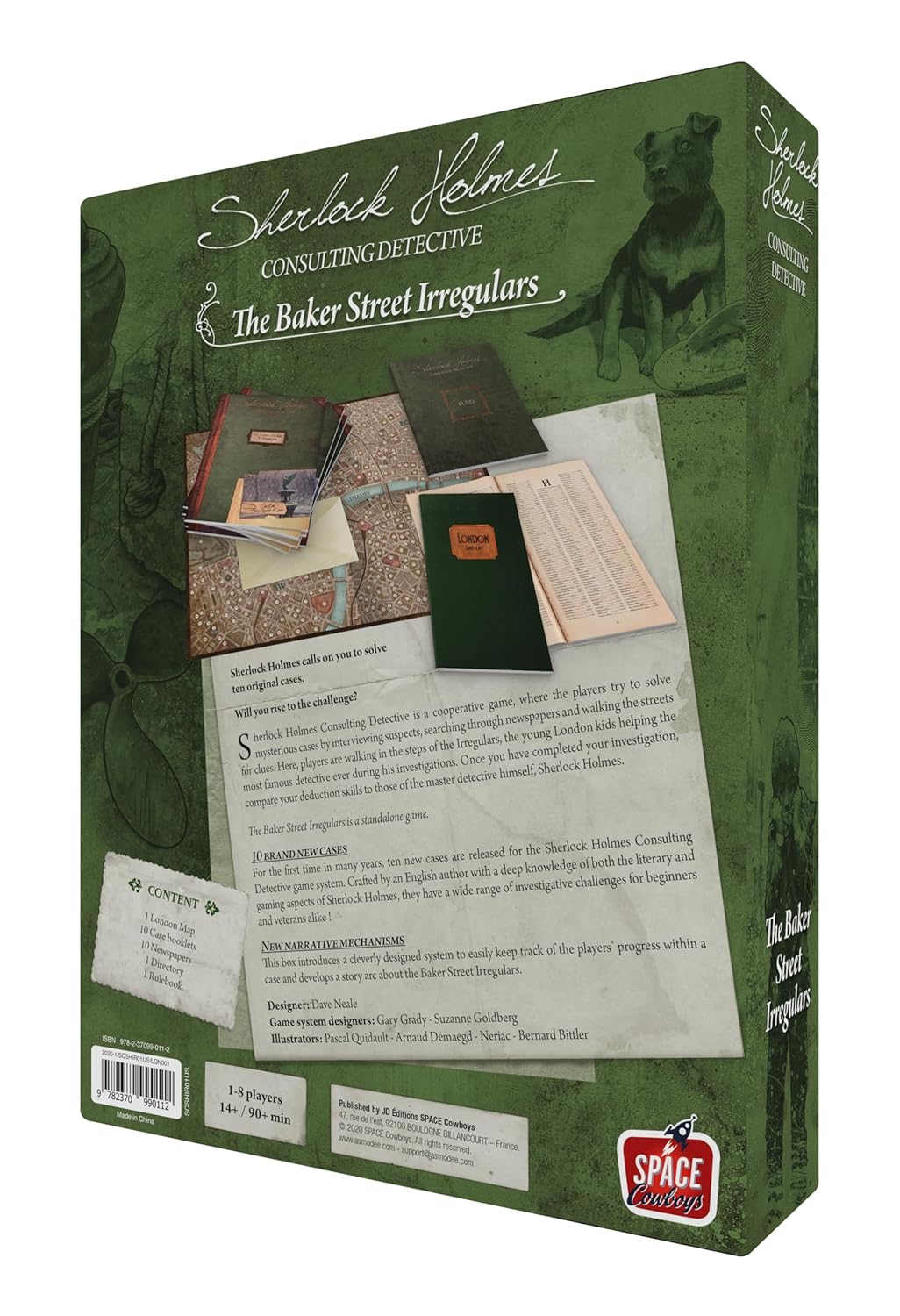 Sherlock Holmes Consulting Detective - The Baker Street Irregulars Board Game - Captivating Mystery Game for Kids & Adults, Ages 14+, 1-8 Players, 90 Min Playtime, Made by Space Cowboys