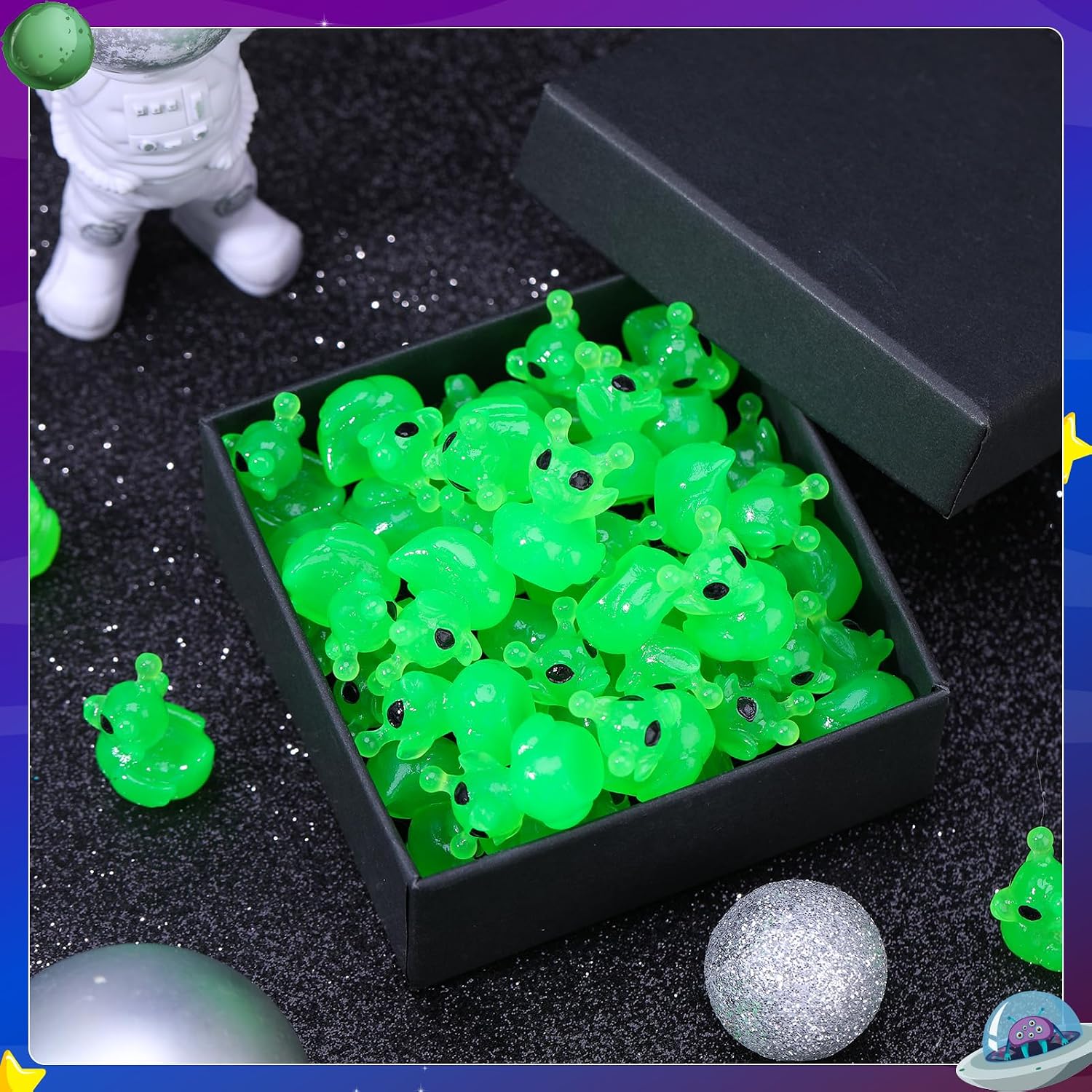 50 Pcs Alien Ducks Toy Figures, Mini Alien Resin Ducks Bulk image 4