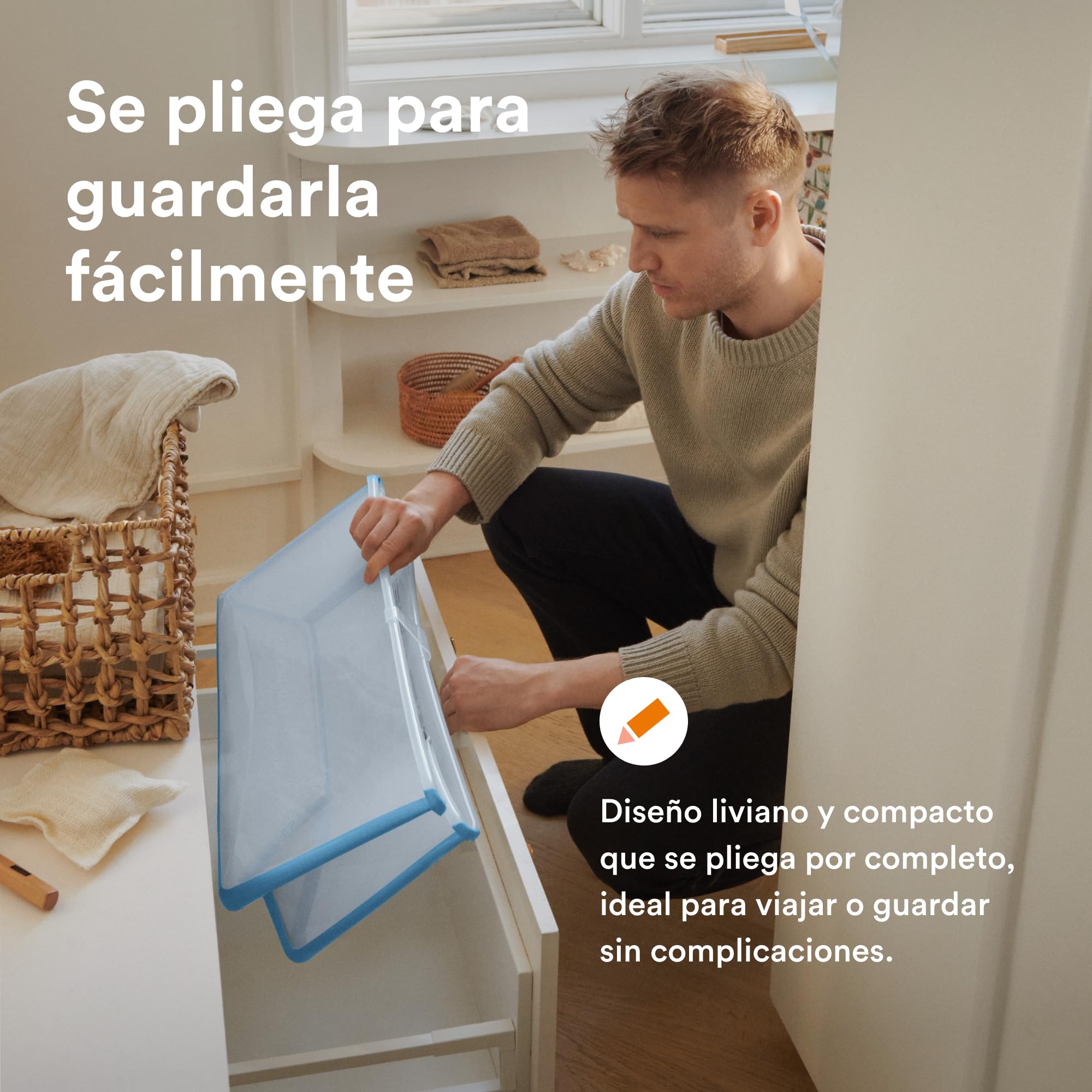 Stokke Flexi Bath (Ocean Blue) con Soporte para recién nacido - Duradera y fácil de guardar - Práctica para usar en casa o de viaje - Para bebés 0 a 48 meses