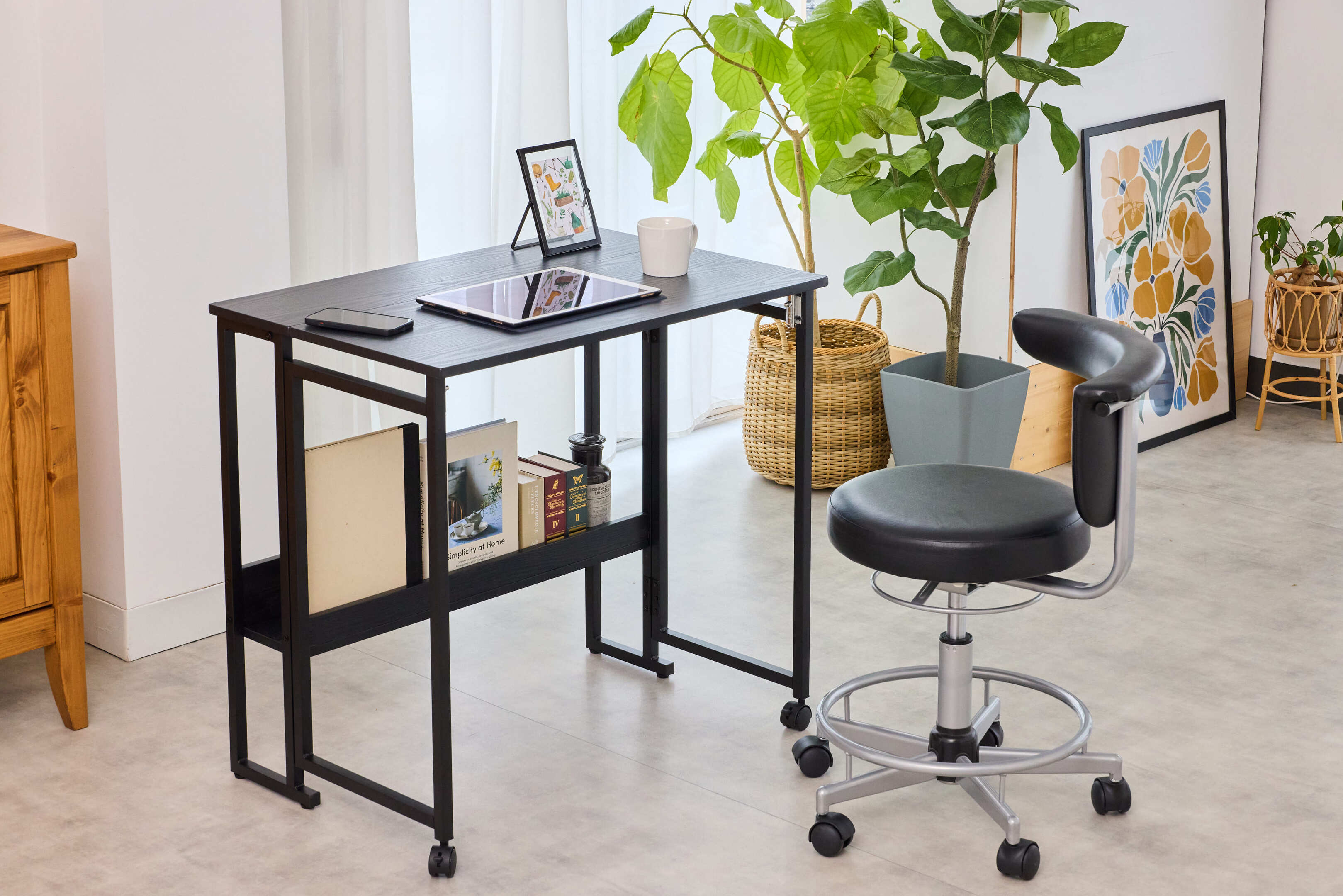 Amazon | 【I'm home掲載】 折りたたみデスク テレワークデスク 幅80