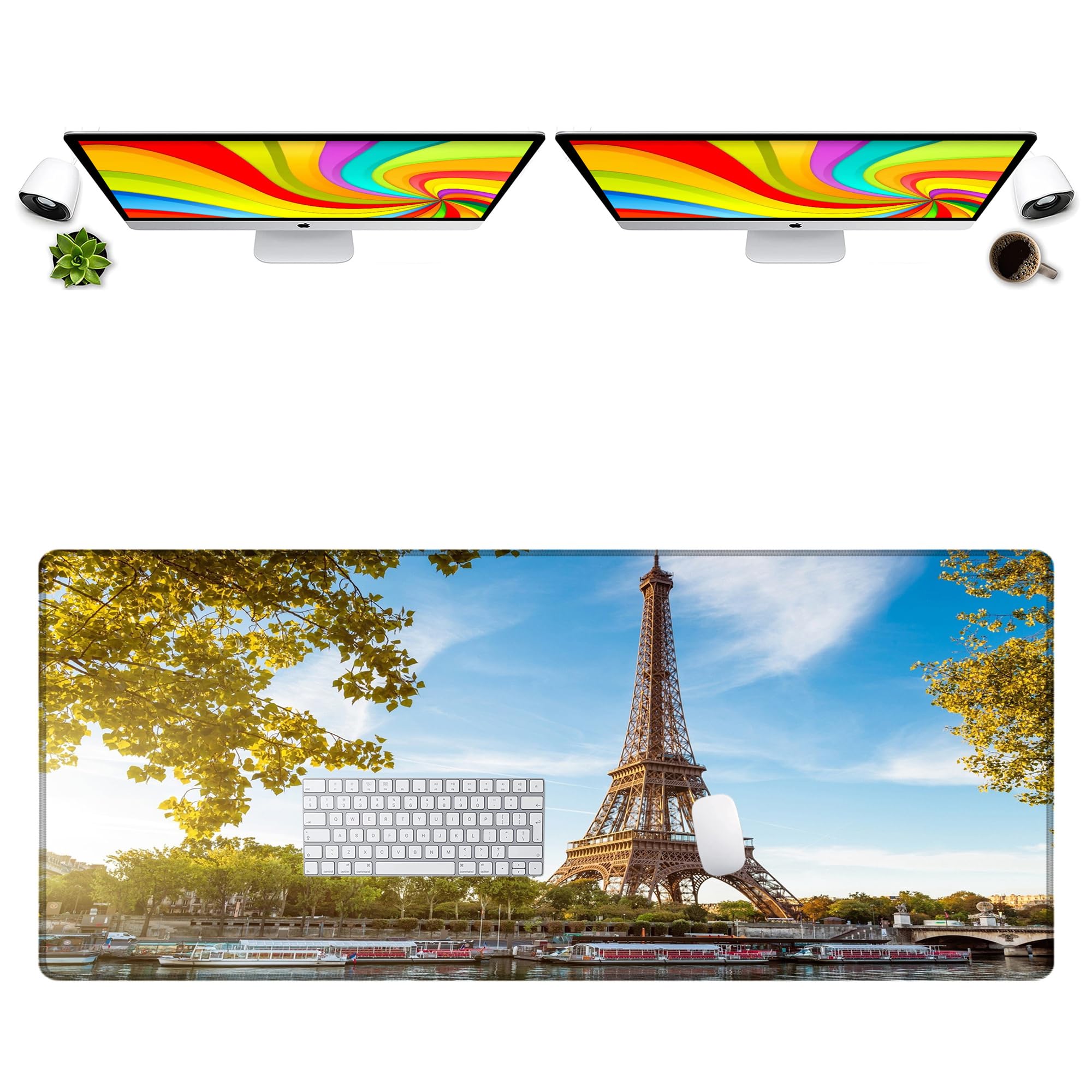 LL-COEUR XXXL Gaming Tappetino per Mouse Scrivania Computer Portatile Mousepad (1400 x 600 x 3 mm, Colore 6)