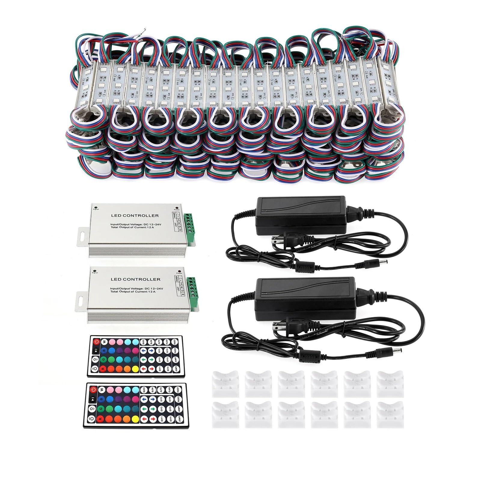 Moduł świetlny LED 5050 SMD Oświetlenie witryn sklepowych Wodoodporne oświetlenie dekoracyjne do szyldów reklamowych SMD Taśma okienna RGB(40pcs)