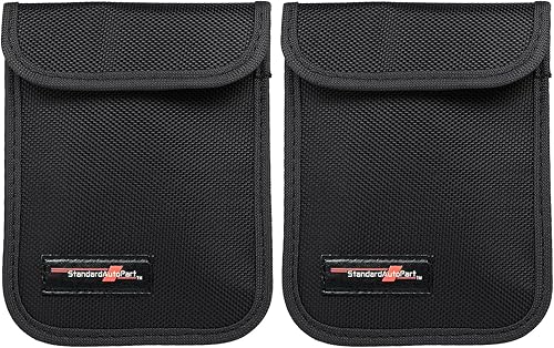 StandardAutoPart Bolsa Faraday para Llaves de Coche – Funda Antirrobo para Llavero con Bloqueador de Señal RFID, Protege Contra Piratería de Coches