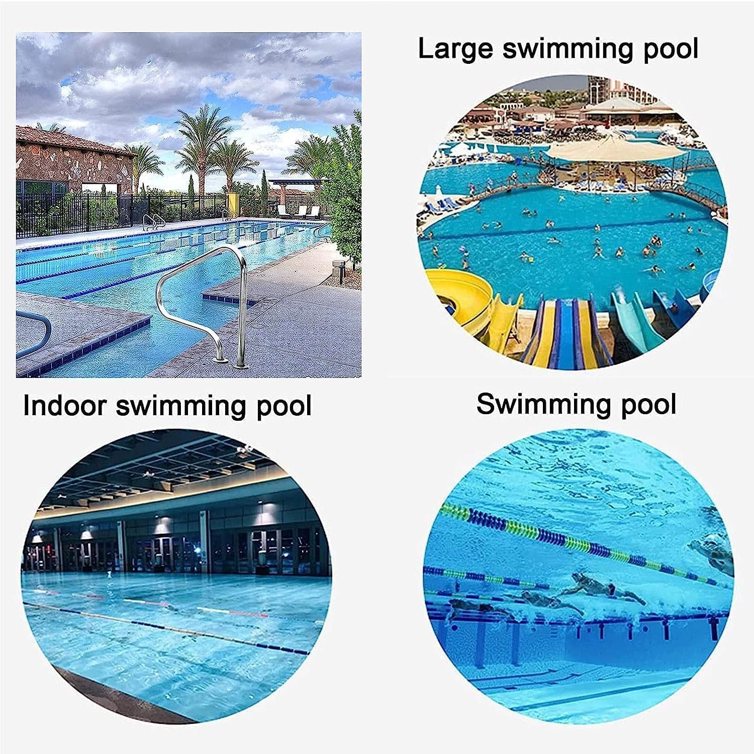 Swimming Pool Safety Hand Rail Swimming Pool Handrails, 304 Stainless Steel Safety Grips Complete Accessories Pool Ladder Spa Handrails for Inground Pool Entry(1pcs)