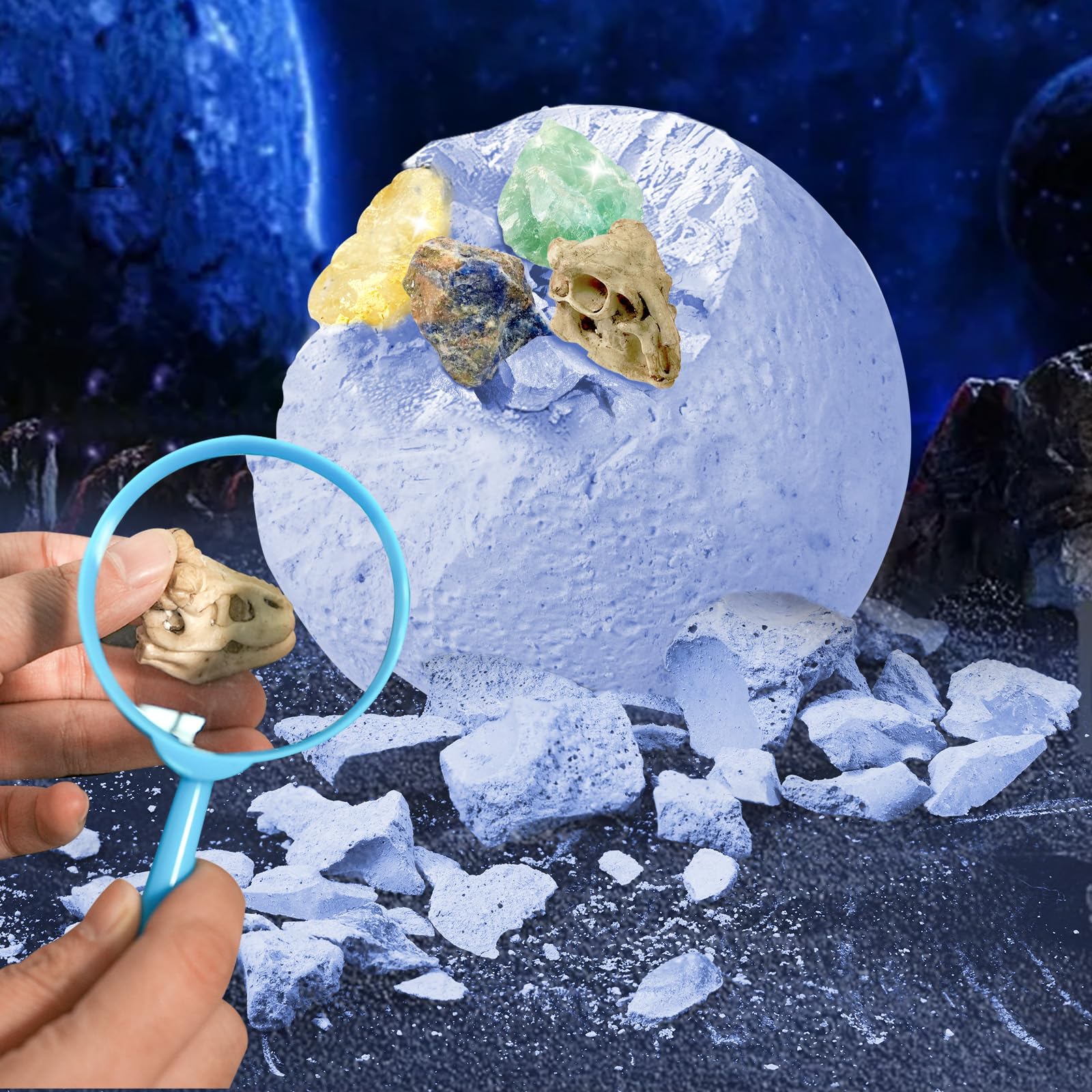 Amazon.com: Hiawbon Gemstones Dig Kit, Dig up 6 Planets Find 12
