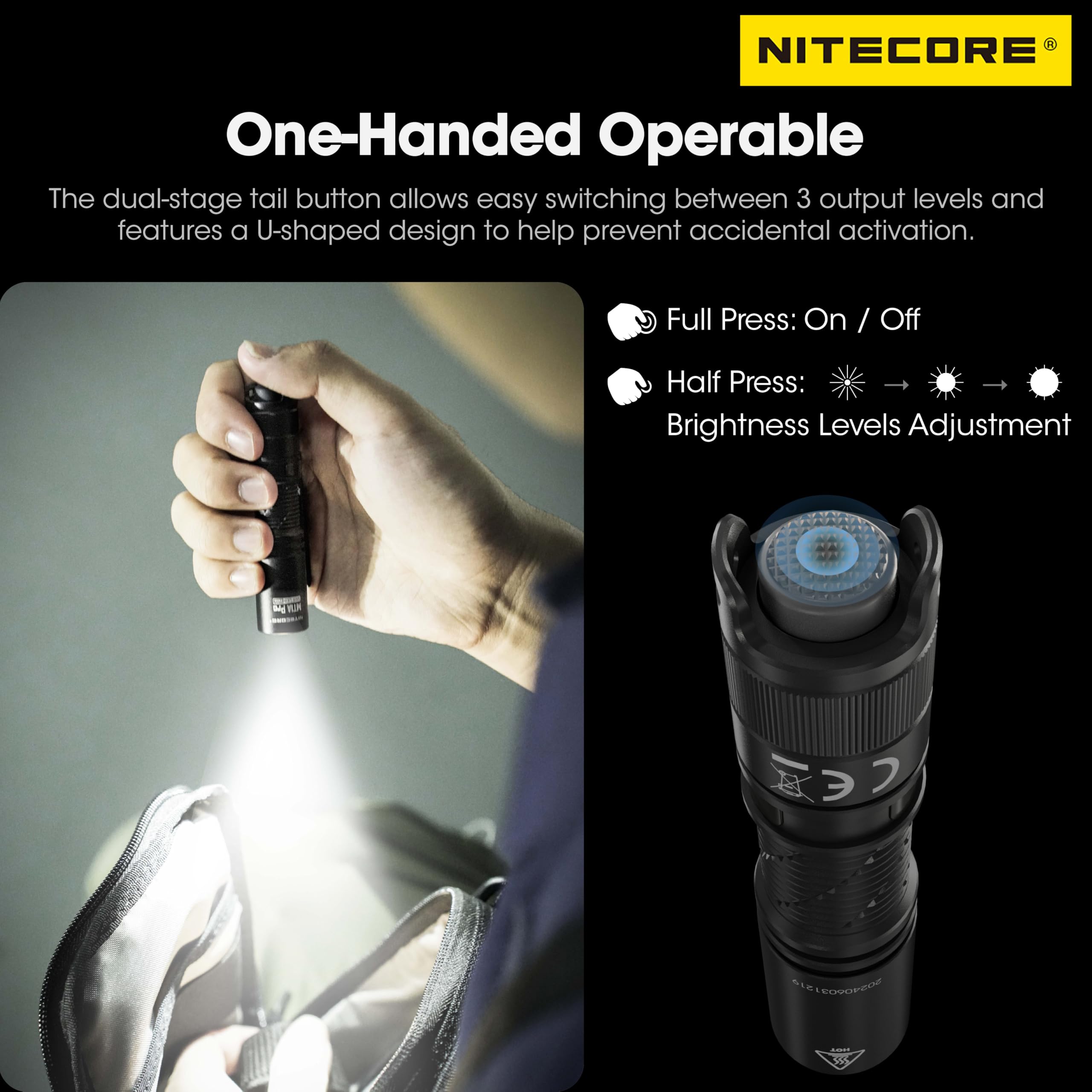 Amazon.co.jp: Nitecore MT1A Pro 800ルーメン 高出力 コンパクト 充電