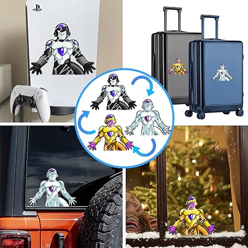 Miniatura 3 de Calcomanías de anime 3D para automóvil, impermeables, calcomanías de manga japonesa, para automóvil, computadora, laptop, patineta, decoración de