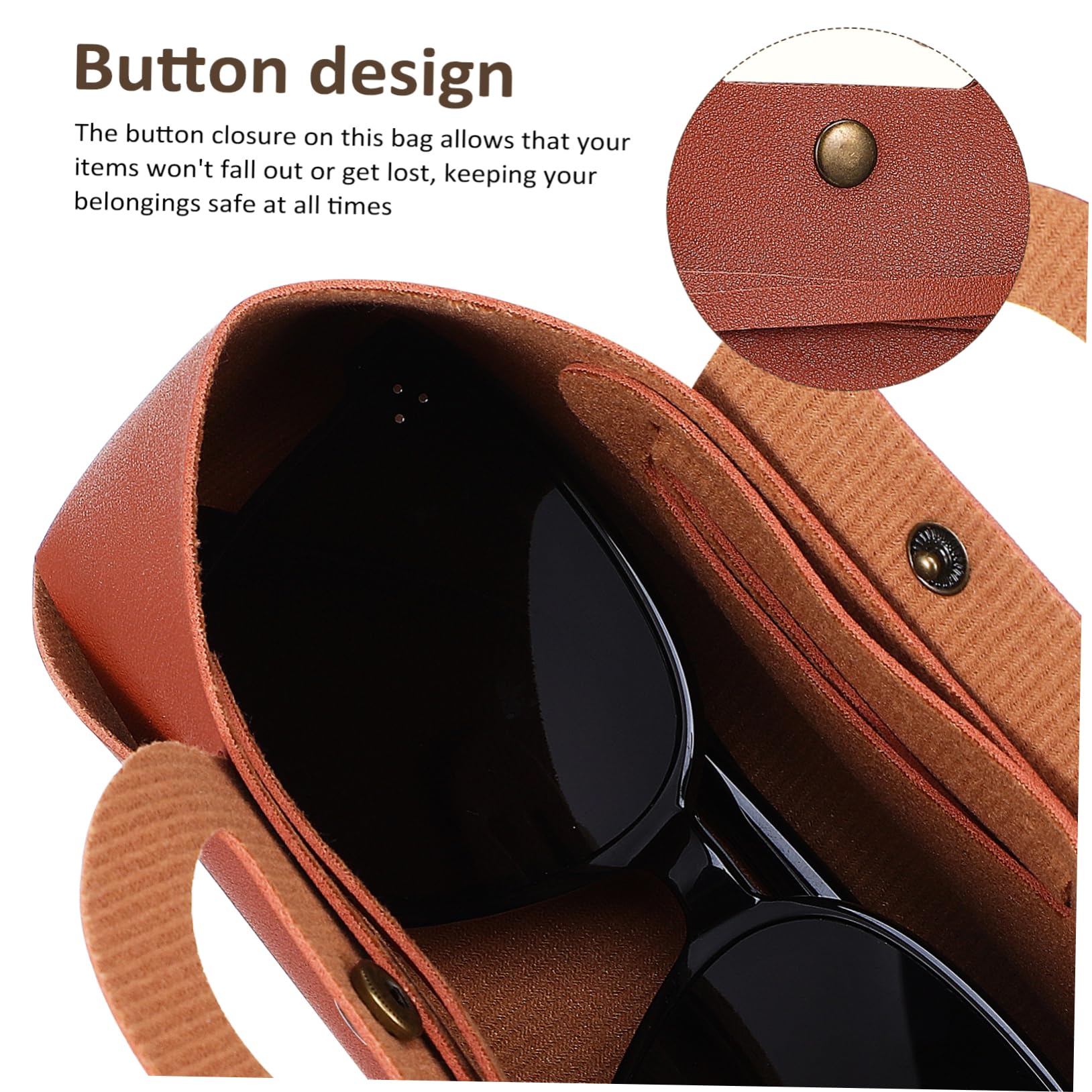 BESTYASH Custodia Per Gli Occhiali Custodie Per Occhiali Da Uomo Borse Scatole Per Bicchieri Custodia Per Occhiali in Pelle Porta Occhiali Pelle Sintetica