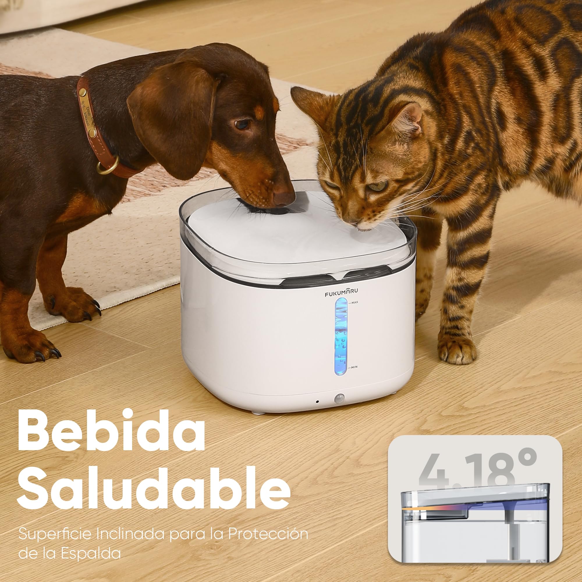 FUKUMARU Fuente para perros y gatos W10-E