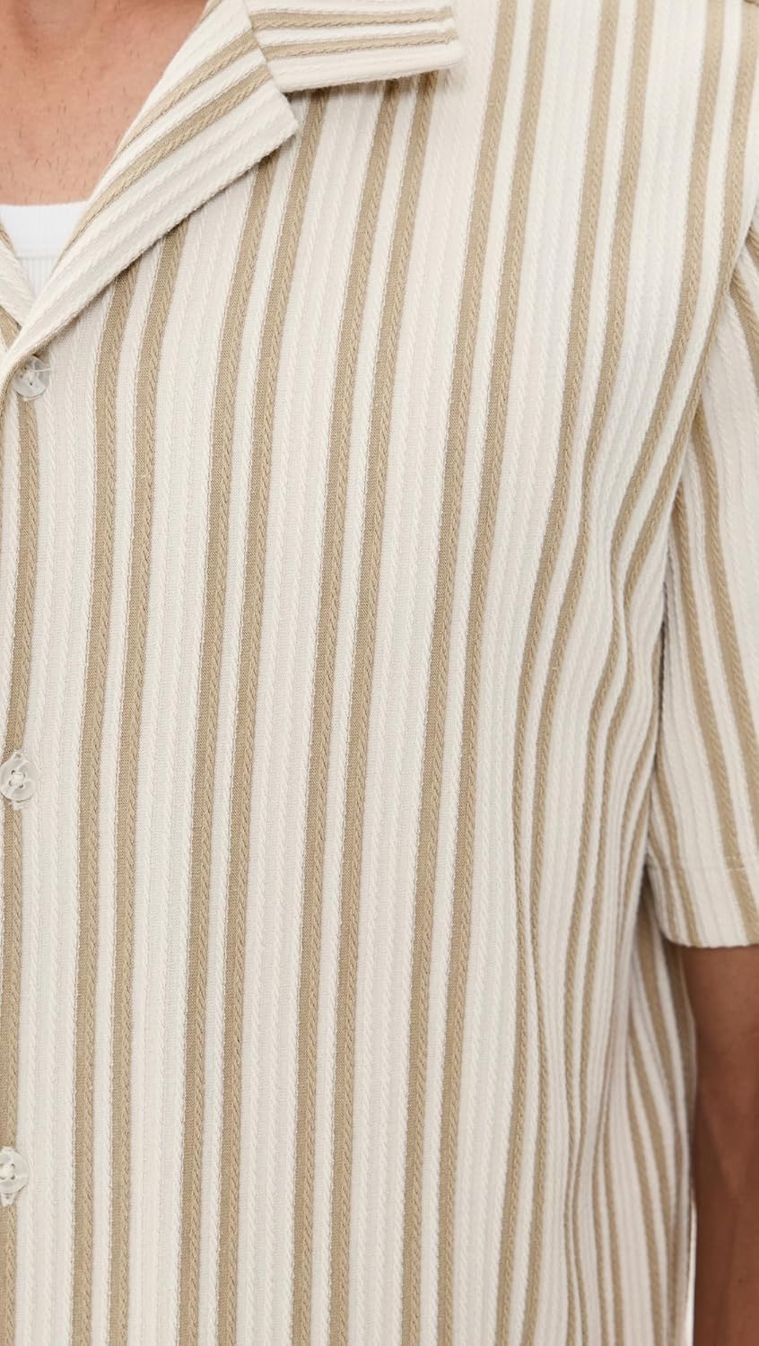 Vince Men's Jacquard Stripe Button Down Shirt