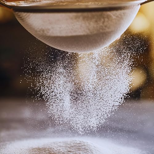 Miniatura 7 de Colador de malla fina con mango, tamiz de acero inoxidable para ingredientes secos y líquidos