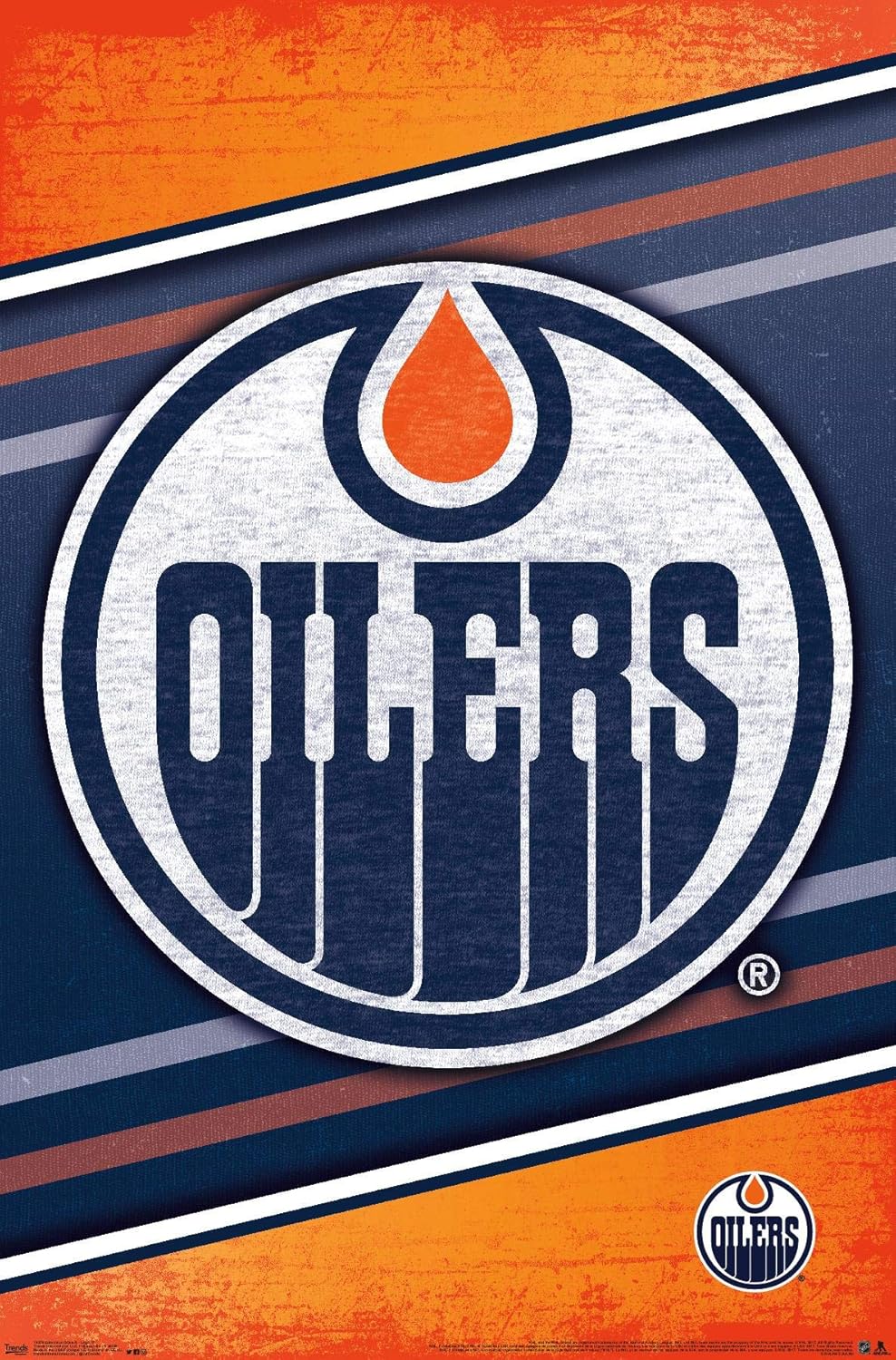 Trends International NHL Edmonton OilersLogo 17 Wall