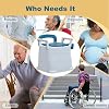 Bedside Commode, Portable Toilet for Adults, Commode Chair for Toilet with Detachable Armrest, Height Adjustable, Potty Chair for Elderly and Disabled
