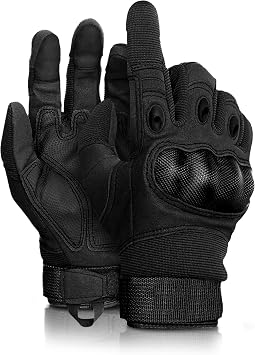 DXM SPORTS Motorcycle Gloves for Men and Women, Hard Knuckle Full Finger Touchscreen Motorbike Gloves for BMX ATV MTB Riding, Road Racing, Cycling, Climbing, Motocross