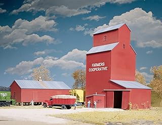 Walthers Cornerstone Series Kit HO Scale Farmers Cooperative Rural Grain Elevator
