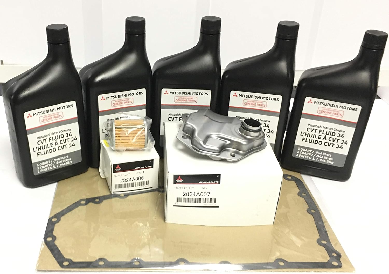 Mitsubishi CVT Transmission Service Kit J4 Fluid, Filters, and Gasket