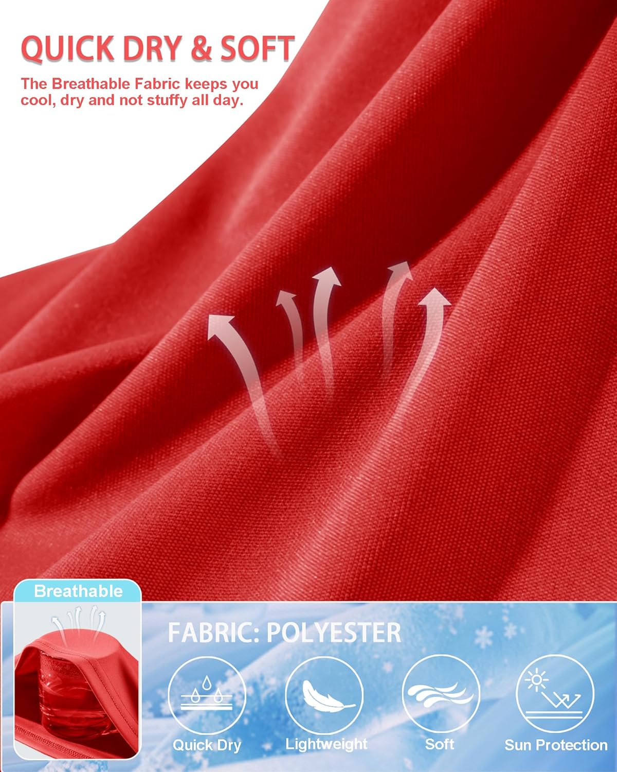 Women's Short Sleeve T-Shirts UPF 50+ UV Protection Quick Dry Shirts for Workout Hiking Running Rash Guard Tops - Image 6