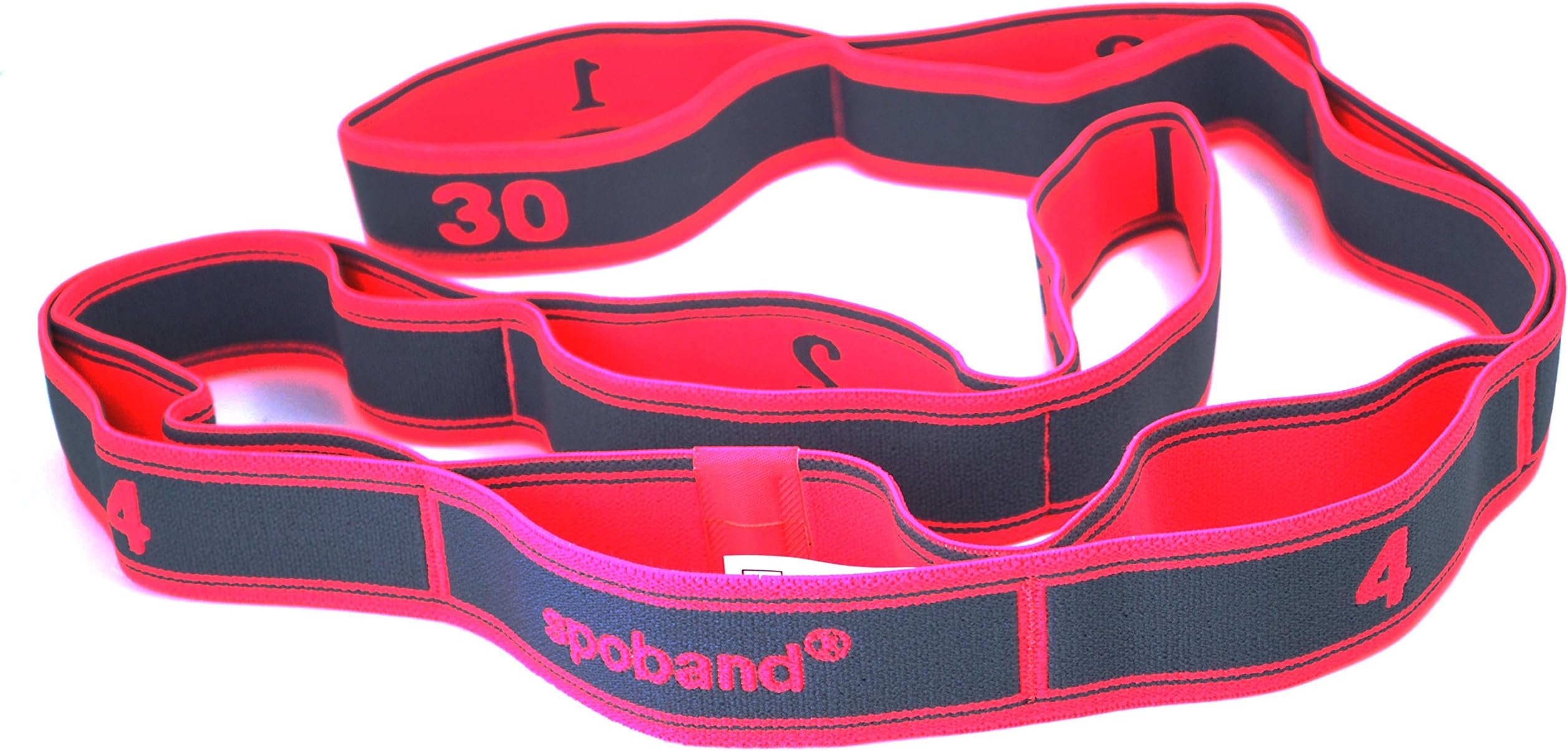 Spoband 3 Hot Pink The Durable Resistance Exercise Band Non Latex and Anti-Snap. Resistive Bands Women, Yoga, Pilates, Fitness and Exercise. Perfect for Professional Rehab, Washable Bands with Loops for Adjustable Workout
