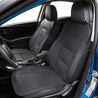 Vista 5 de OASIS AUTO Fundas de asiento de ajuste personalizado para Impreza y Crosstrek 2012-2022, juego completo de protector interior de piel sintética