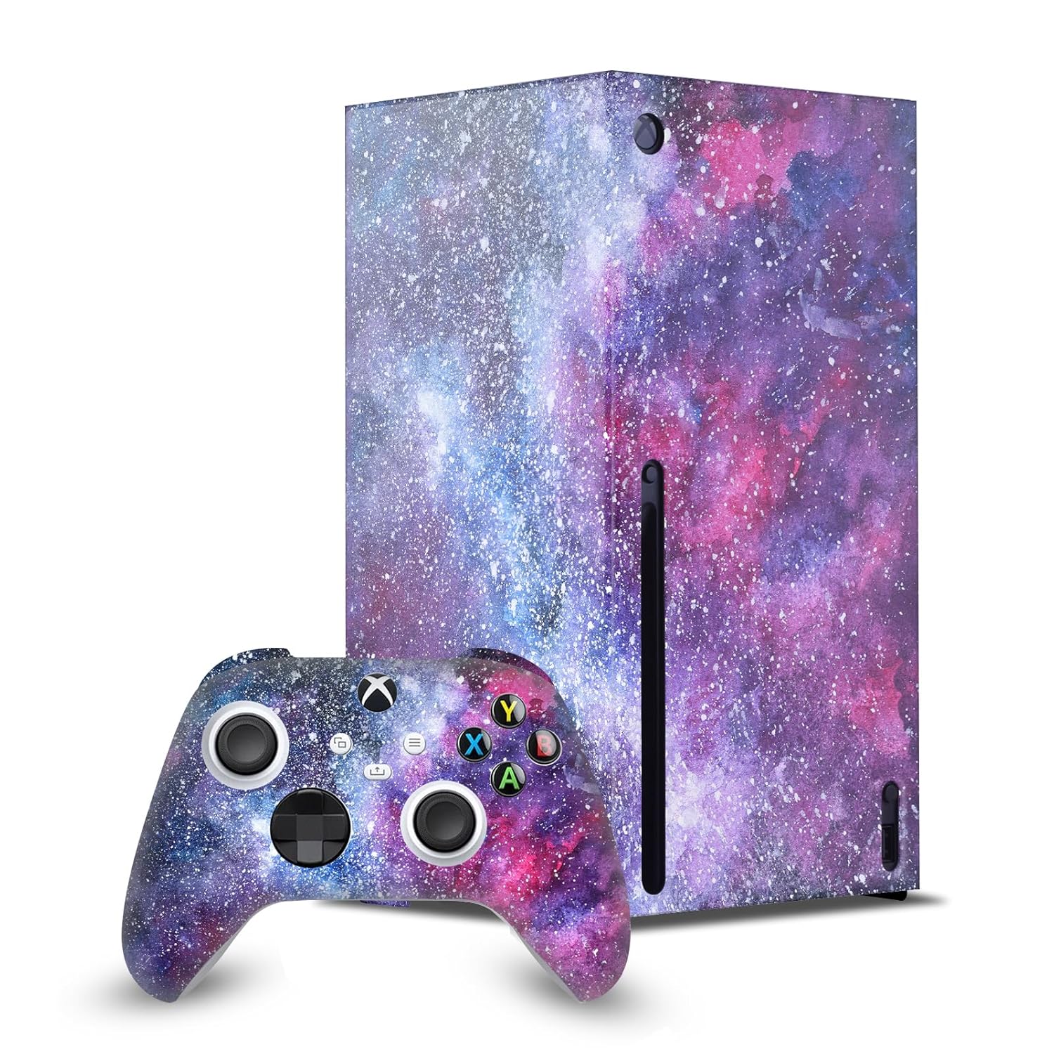Head Case Designs Officially Licensed Anis Illustration Galaxy Art Mix Game Console Wrap and Game Controller Skin Bundle Compatible With Xbox Series X
