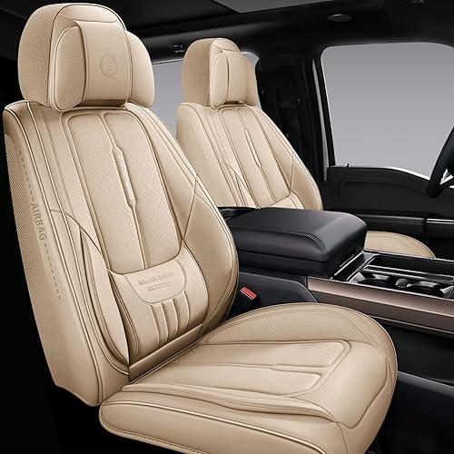 NS YOLO Fundas de Asiento de Cuero de Cobertura Completa para Coches, SUV y Camiones, Protector de Asiento de Coche, Fundas de Asiento de Automóvil