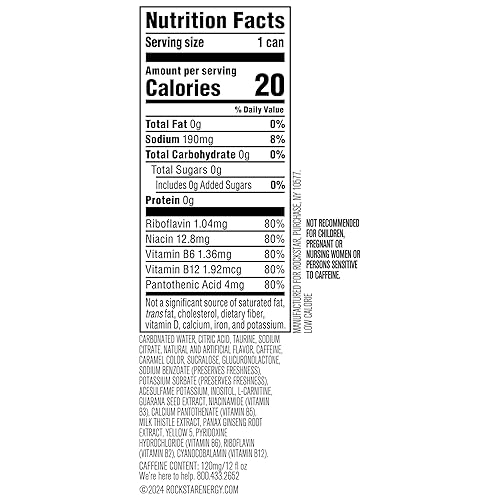 Vista 20 de Rockstar Bebida energética, original, latas elegantes de 12 onzas (paquete de 8)