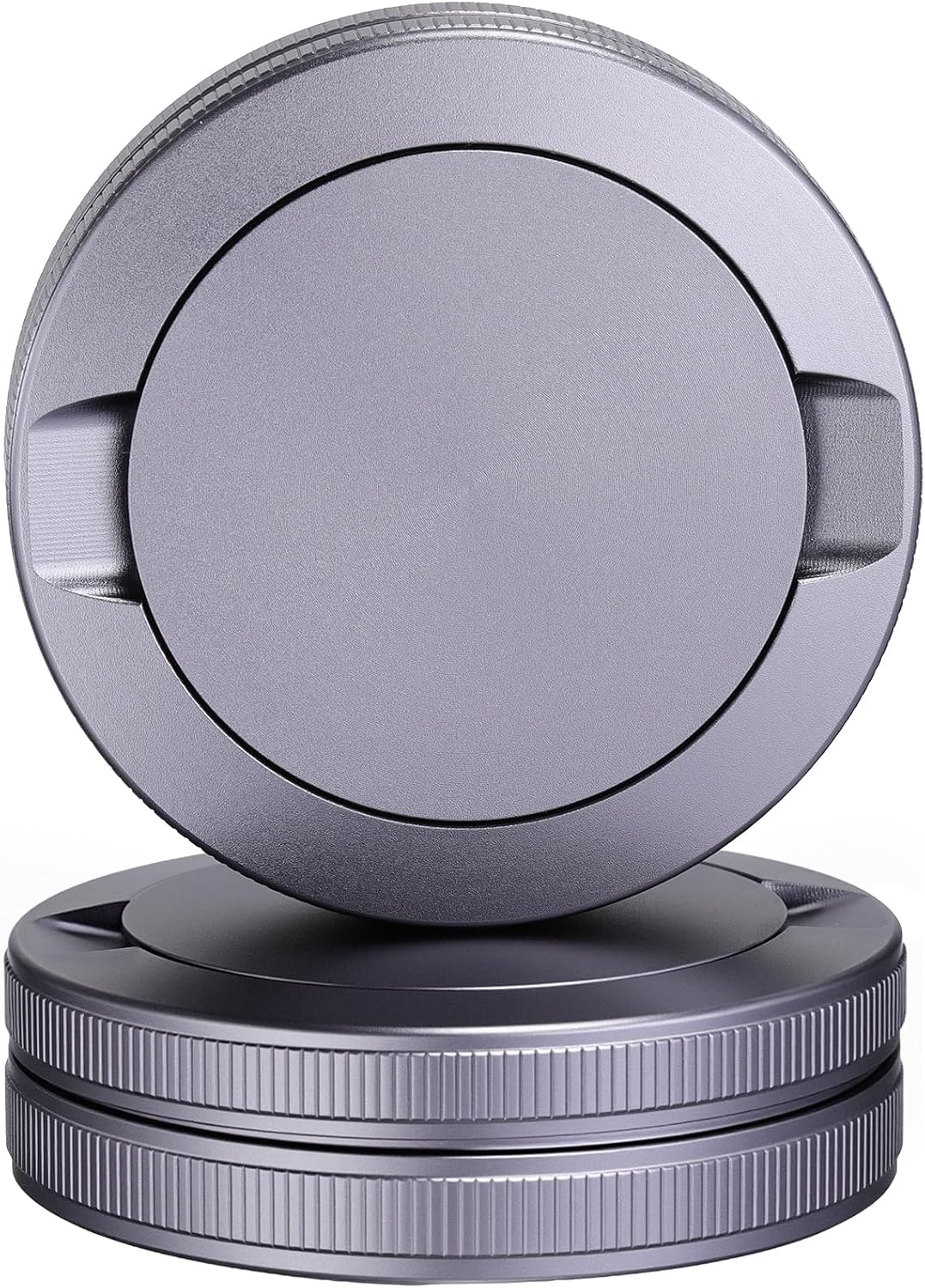 Hicarer 2 Pcs Metal Can Pouch Holde, Metal Container, Premium Aluminum Can and Rugged Pouch Holder, Small Storage Tin, Smel and Moisture Proof Storage Container Gift for Him (Grey)