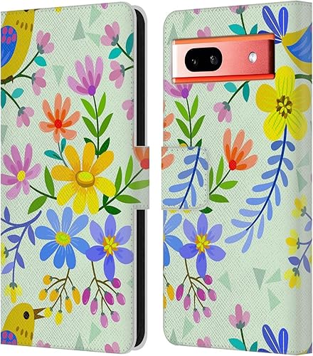 Head Case Designs Officially Licensed Haroulita Marigold Cute Flower Pattern Leather Book Wallet Case Cover Compatible with Google Pixel 7a Head Case Designs Officially Licensed Haroulita Marigold Cute Flower Pattern Leather Book Wallet Case Cover Compatible with Google Pixel 7a