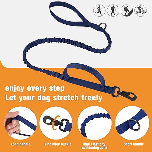 Vista 51 de HYDEME Collar táctico ajustable para perro, collar de nailon de entrenamiento militar con mango de control y hebilla de metal pesado para perros