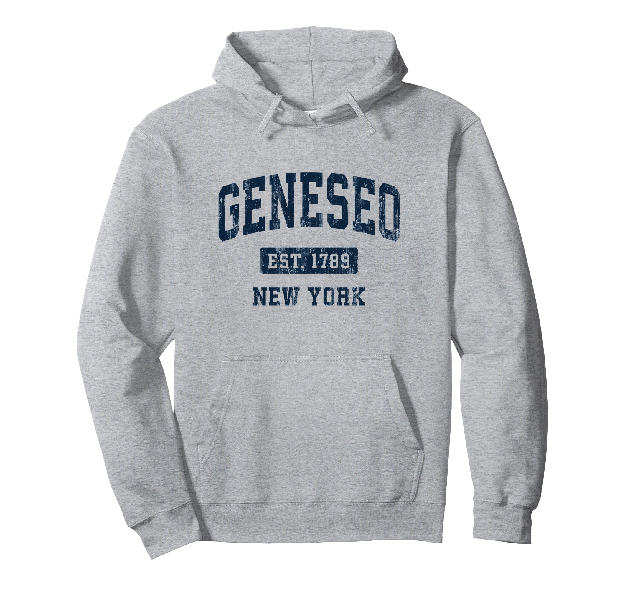 Geneseo New York NY Vintage Athletic Sports Design Pullover Hoodie
