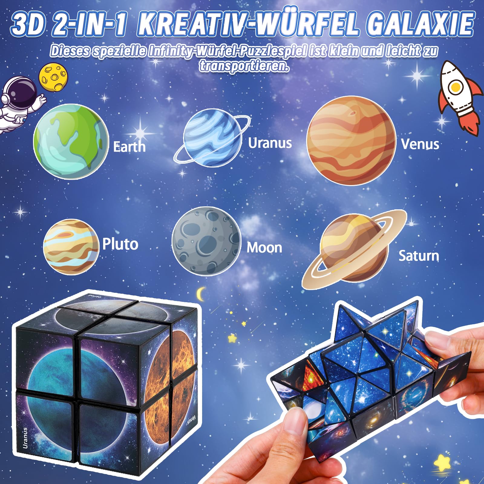 Zabawka dla chłopca w wieku 7-8-9-10-11 lat: prezenty dla chłopców w wieku 6-12 lat, dla chłopców i dziewczynek, Infinity Cube, dla chłopców w wieku od 8, 9, 10 lat, pomysł na prezent, antystresowa