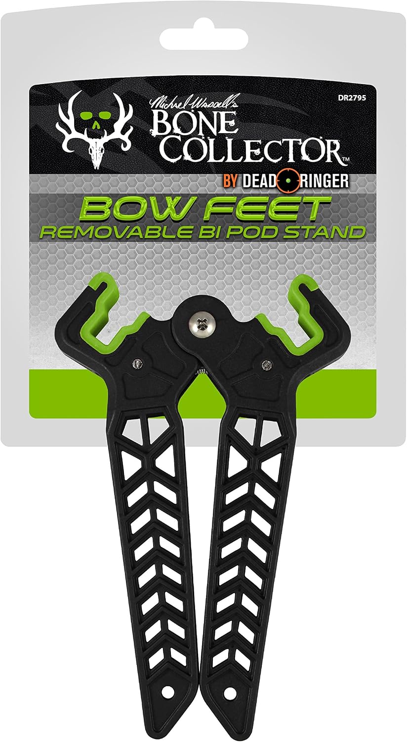 Dead Ringer Bow Feet/Bow Stand, Removable Bipod Stand for Added Stability when Archery Hunting