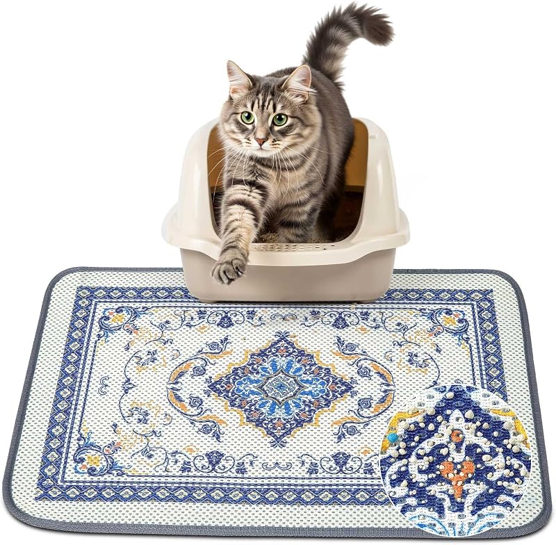 Tapete para Caixa de Areia de Gatos com Malha 3D Antiderrapante Unicorn Catcher 61 x 38 cm