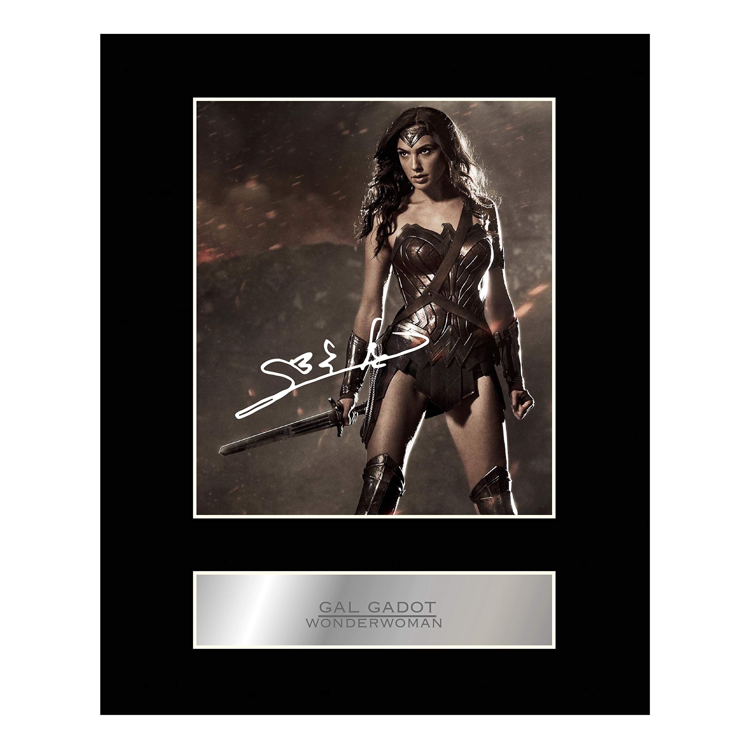 Gal Gadot Signed Mounted Photo Display Wonder Woman #01 Autographed Gift Picture Print