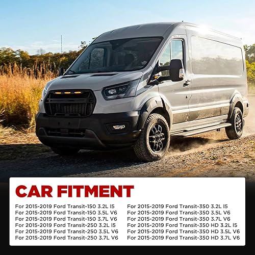 Miniatura 2 de BDFHYK Depósito de expansión de refrigerante del motor compatible con Ford Transit-150 Transit-250 Transit-350 HD 2015-2019 Reemplazar 603-844