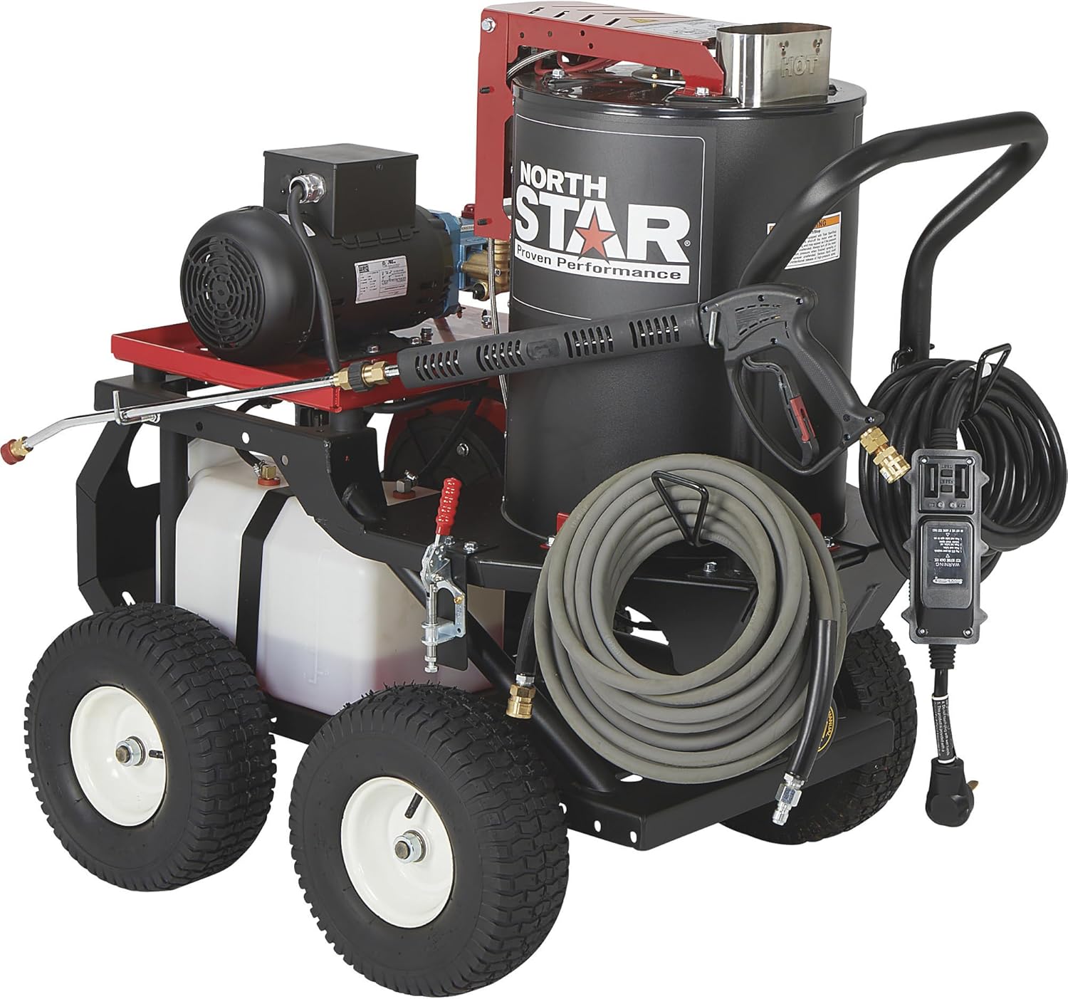 NorthStar Electric Wet Steam and Hot Water Pressure Washer — 2750 PSI, 2.5 GPM, 230 Volts