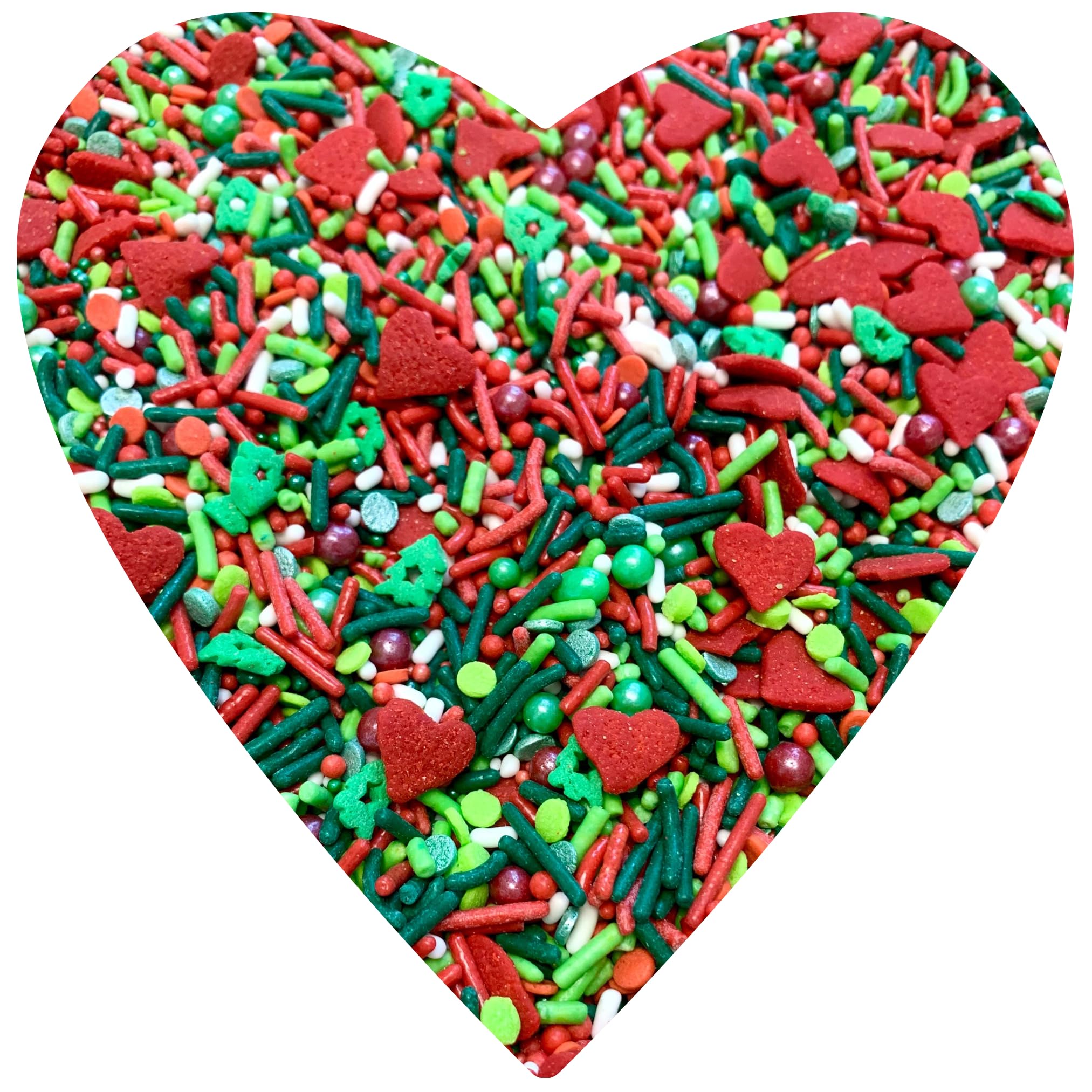 COOL MOM SPRINKLES Christmas Sprinkles (4 oz.) – Grinch Themed Holiday Sprinkles for Decorating Christmas Cookies, Cakes, Cupcakes & Desserts – Mixed