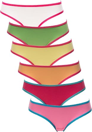 Emprella Womens Underwear Bikini Brief Panties - 6 Pack Colors and Patterns May Vary ...
