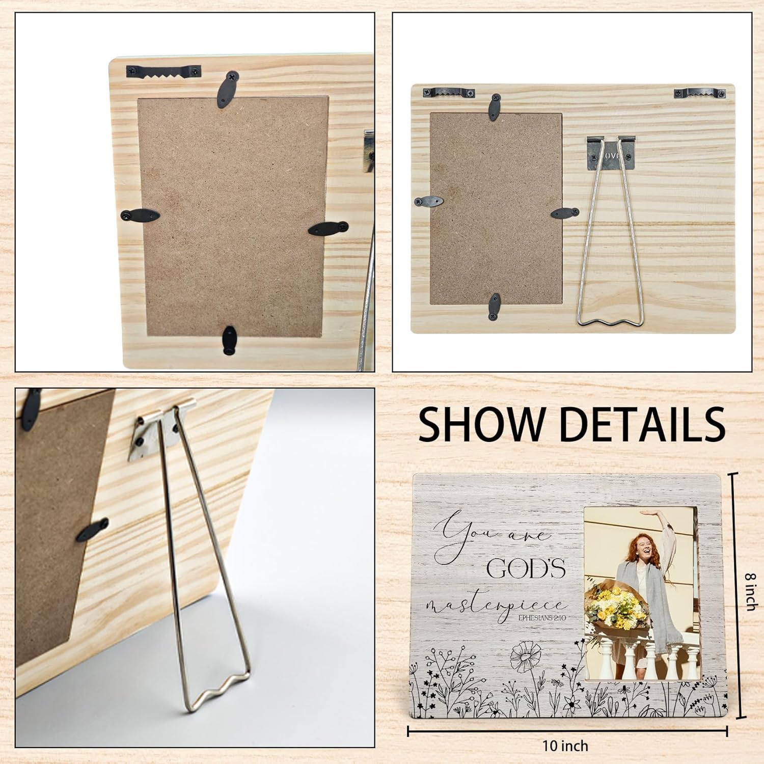 You Are God's Masterpiece 写真フレーム、エフェソ人への手紙2:10 写真フレーム、キリスト教のギフ