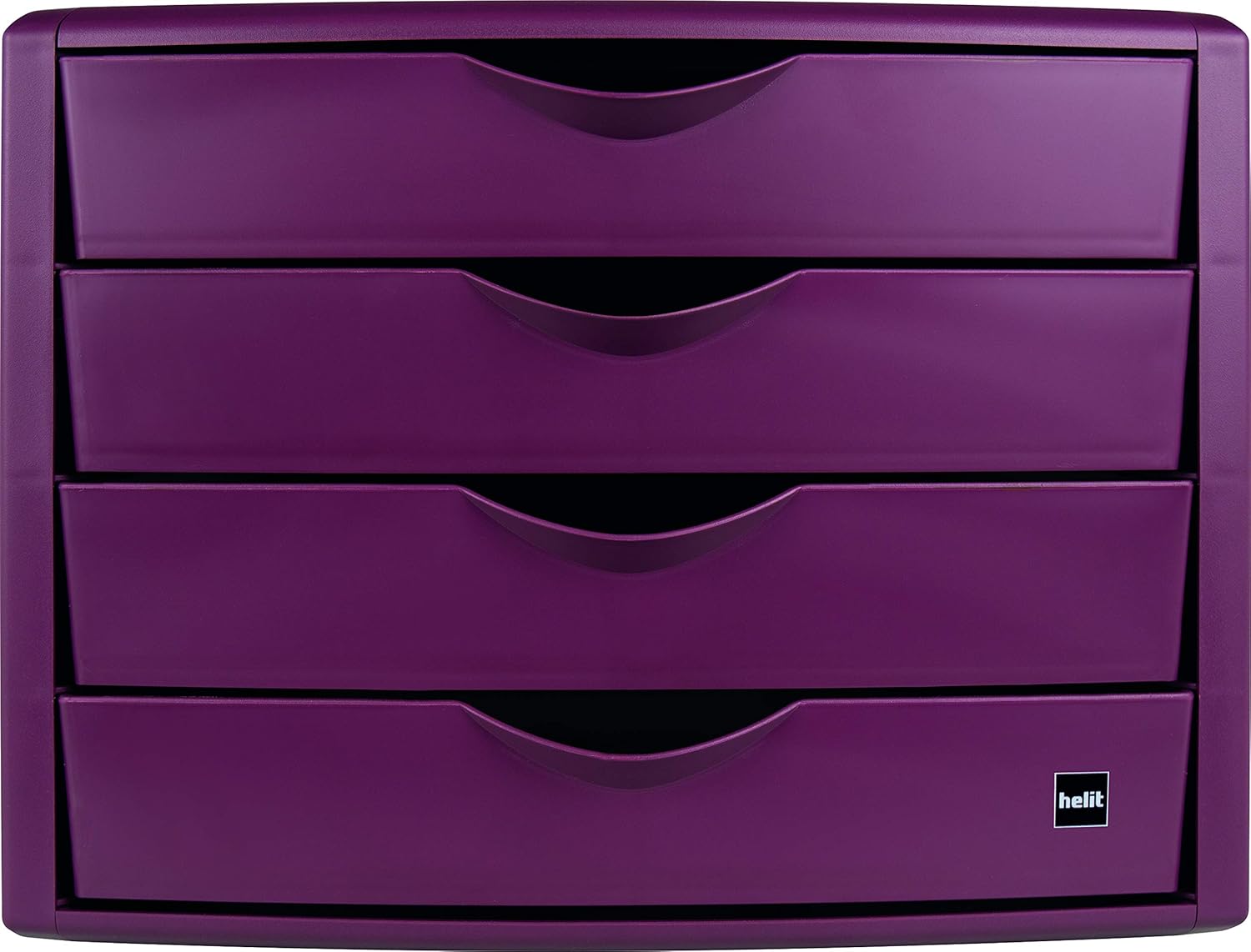 Helit The Green Chameleon Drawer Box Recycled Plastic Blue Angel Certified 1 Item red