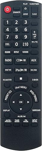 N2QAYB000518 Reemplazar el control remoto para el sistema estéreo compacto Panasonic SC-HC20 SA-HC20