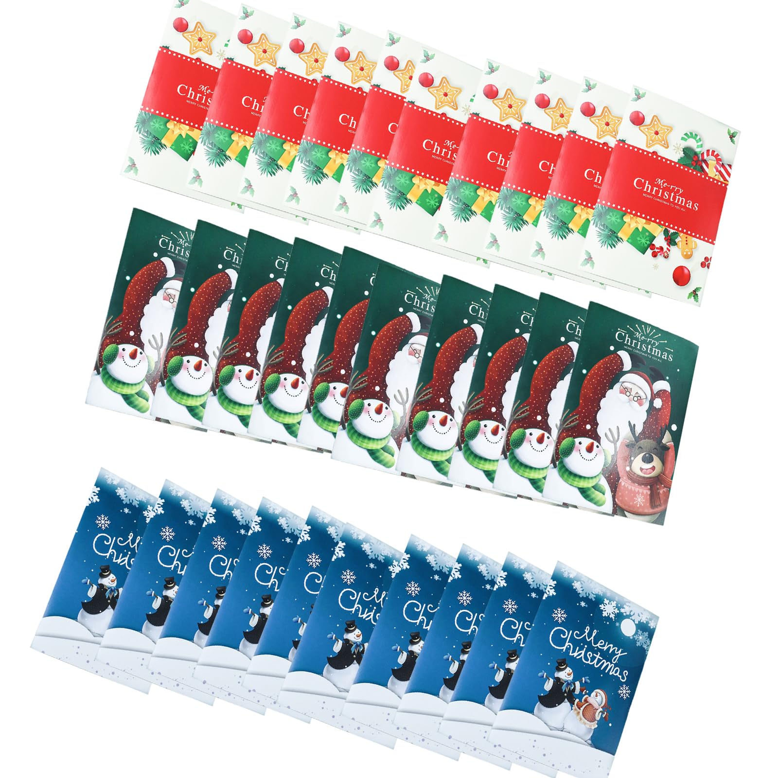 Elnwnnkc Festival Christmas Greeting Card Set Christmas Pleasure Greeting Cards Set for Spreading Happiness This Season Holiday Wishes Cards
