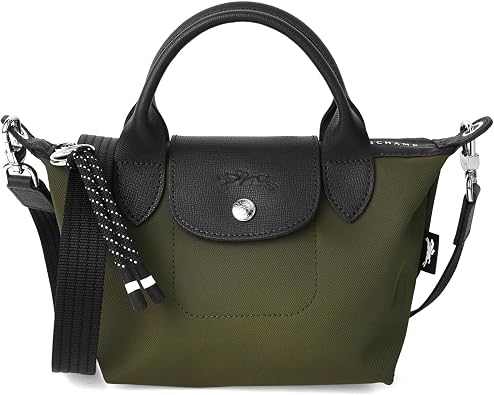 Longchamp 1500 HSR 892 Handbag, Top Handle Bag, XS Size, Green