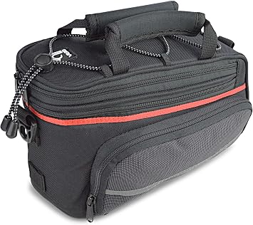 BIRIA Rear Rack Bag with Retractable Side panniers, Bicycle Rack Bag Picolo